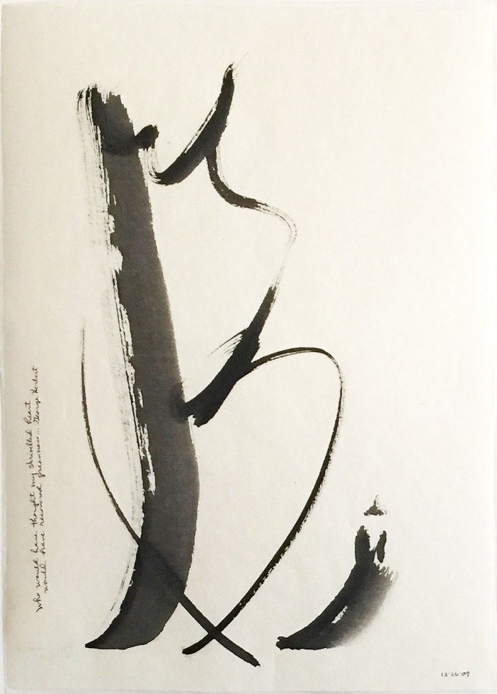 Abstract sumi e as taught in my workshop