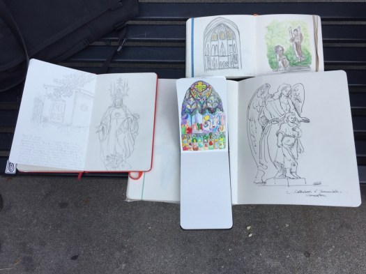 Denver Urban Sketching at Cathedral of Immaculate Conception