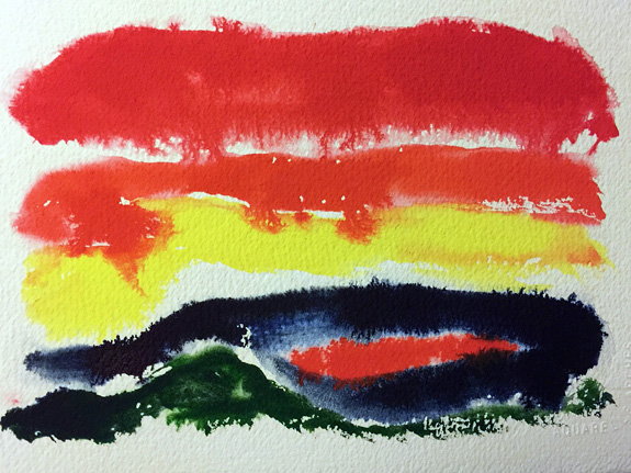 Early Landscape offered to the Cosmos - Marilyn Wells