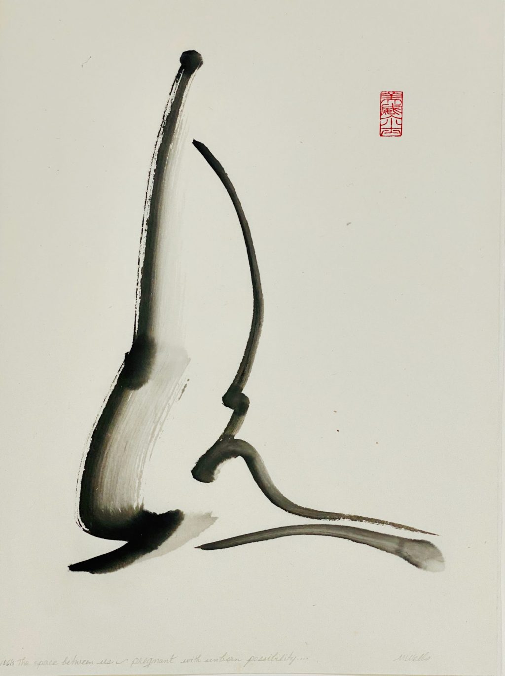 “Between Us” Abstract Sumi&nbsp;e