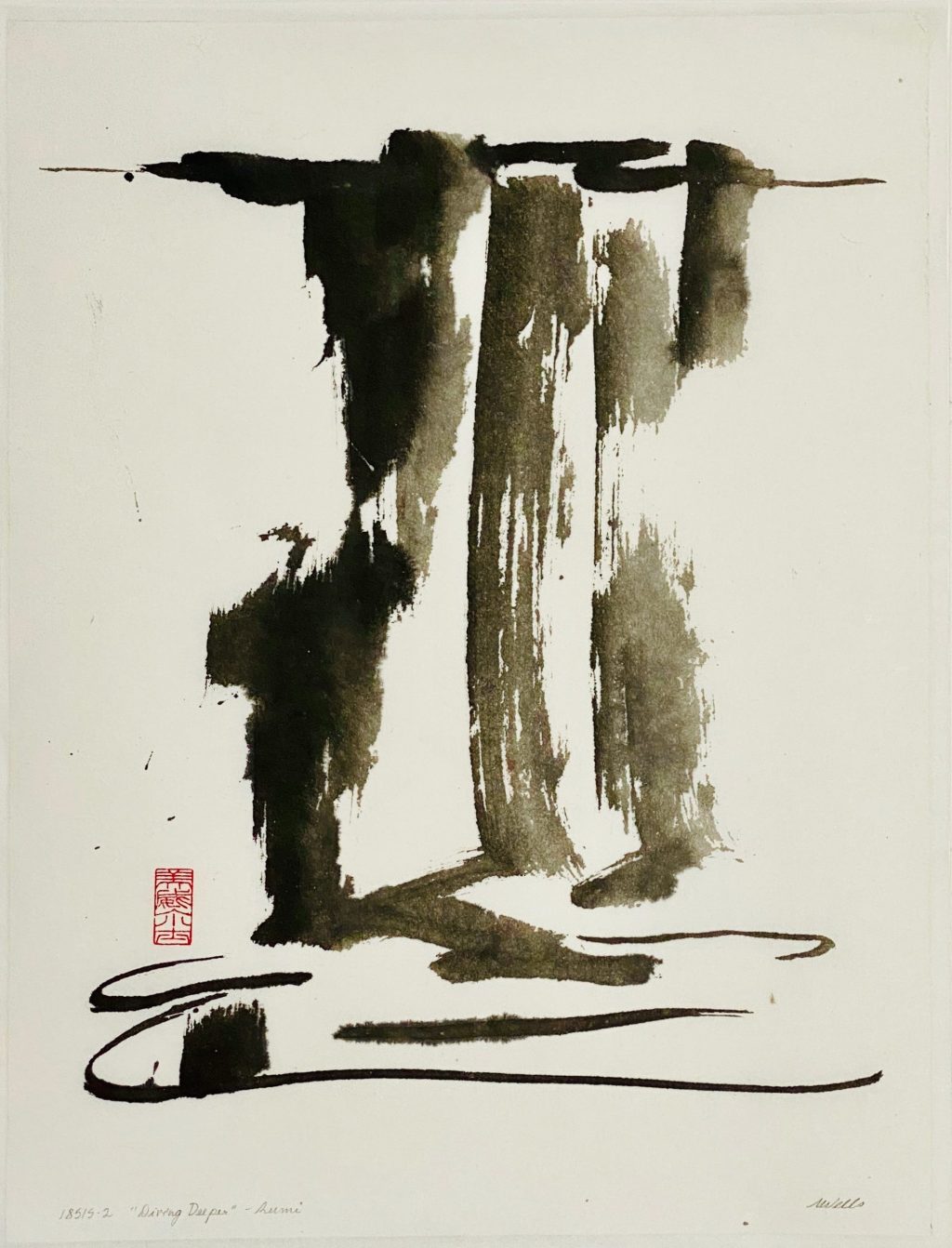 Dive Deeper – Abstract Sumi e –&nbsp;Plus