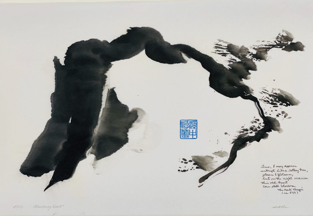 Sumi Painting – Blossoming&nbsp;Heart
